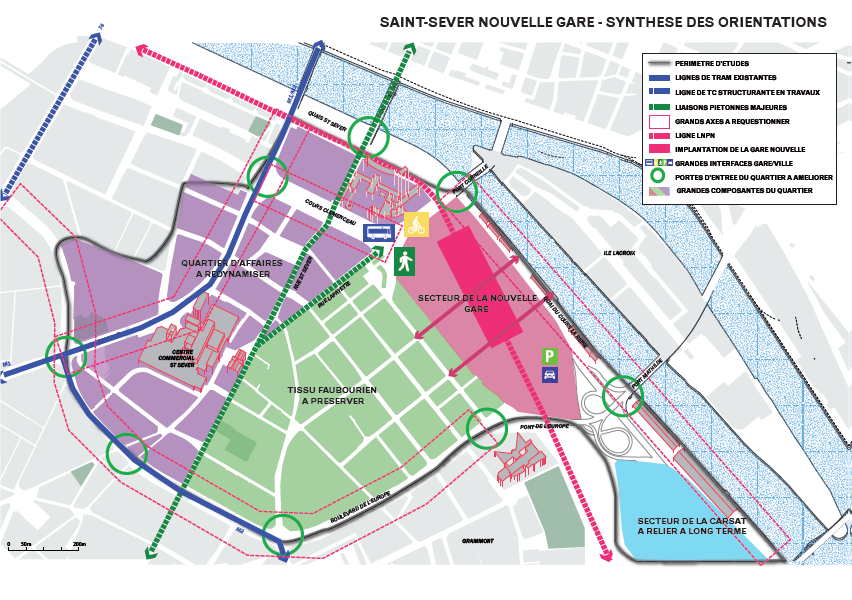 Enjeux et échelles de réflexions SaintSever Nouvelle Gare